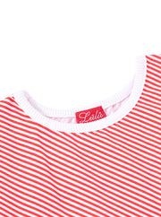 Slanted Stripe Short Sleeve T-shirt