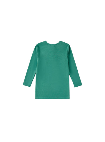 Button T-shirt - Deep Green