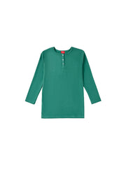 Button T-shirt - Deep Green