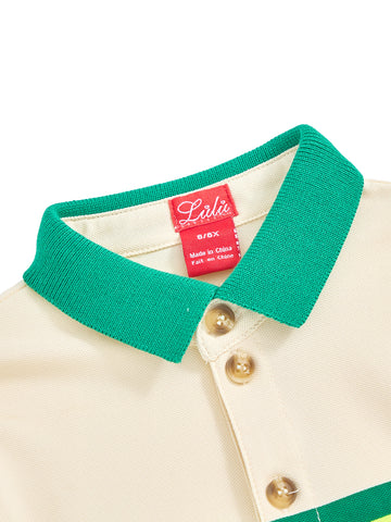 Stripe Print Polo