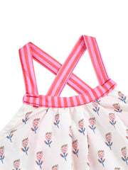 Floral Striped Romper