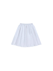 Classic Pleated Skirt - Pure White