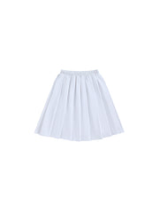 Classic Pleated Skirt - Pure White