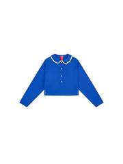 Classic Crop Length Shirt - Deep Royal blue