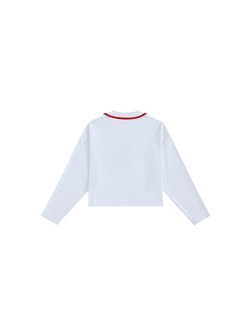 Classic Crop Length Shirt - Pure White