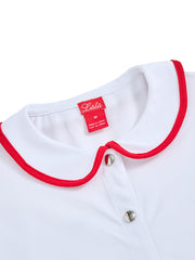 Classic Crop Length Shirt - Pure White