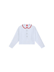 Classic Crop Length Shirt - Pure White