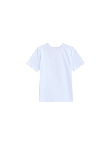 Classic Front Print T-shirt - White/Red