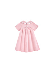 Collar Binding Dress - Pink