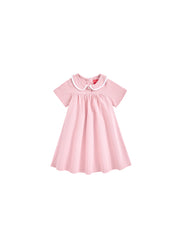 Collar Binding Dress - Pink