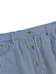 Denim Stripe Skirt