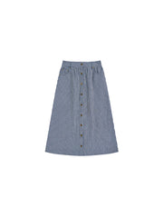 Denim Stripe Skirt