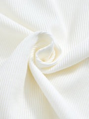 Trim Long Sleeve Polo - White