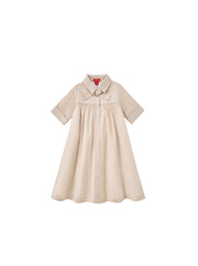 Bow Dress - Beige