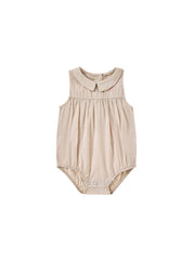 Baby Collar Romper - Beige