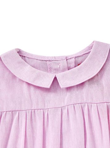 Baby Collar Romper - Lilac