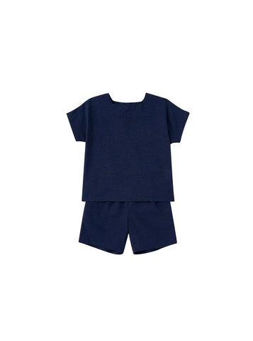 Boy Solid Set - Navy