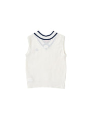 Emblem Vest - Cream White