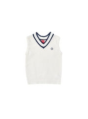 Emblem Vest - Cream White