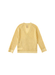 Wrap Style Cardigan - Baby Yellow