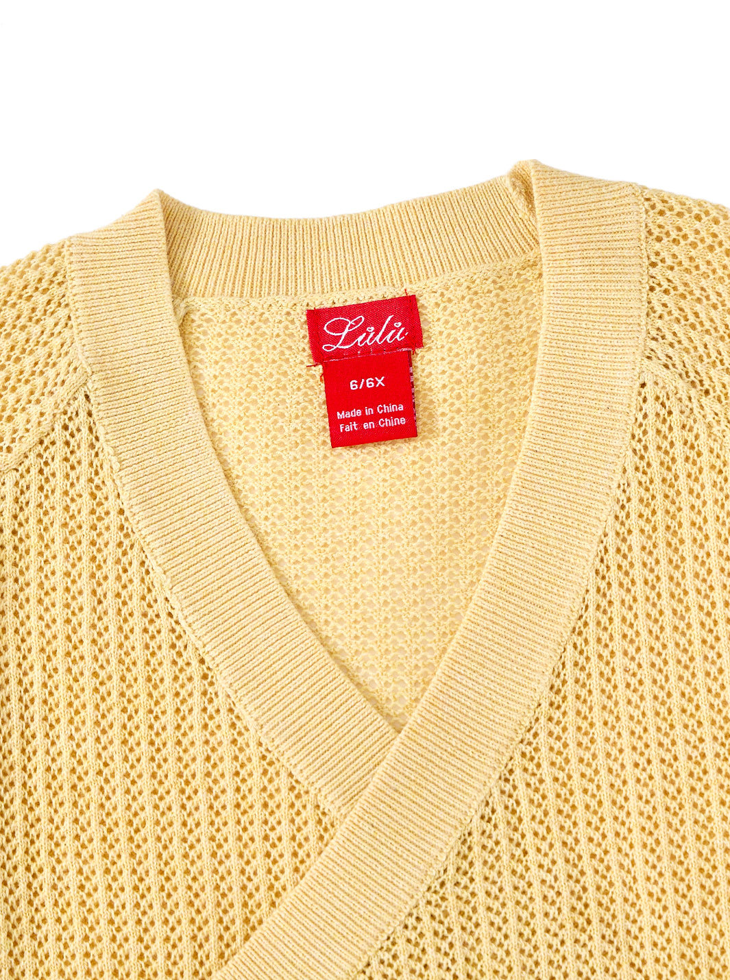 Wrap Style Cardigan - Baby Yellow