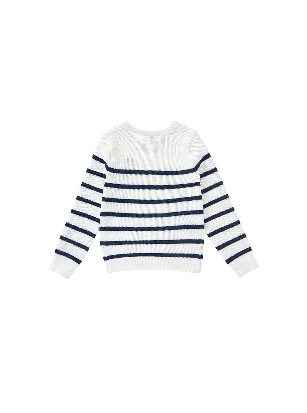 Striped Emblem Sweater