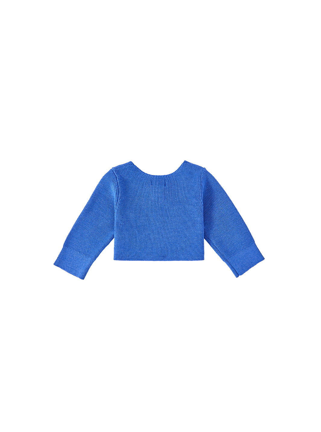 Baby Cardigan Crop Sweater - Med. Royal Blue