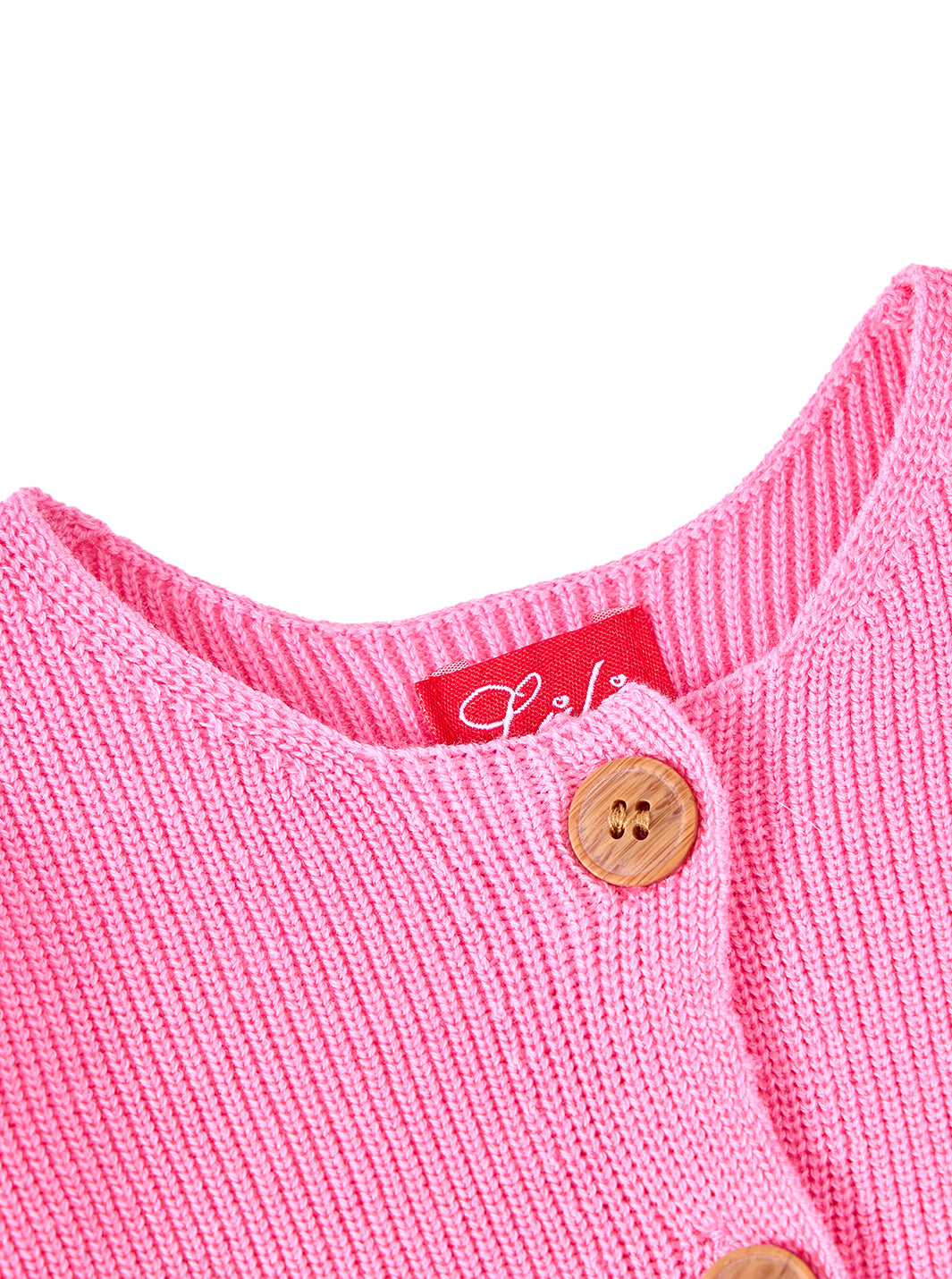 Baby Cardigan Crop Sweater - Pink