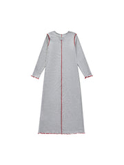 Bottom merrow edge Nightgown - Grey Mix