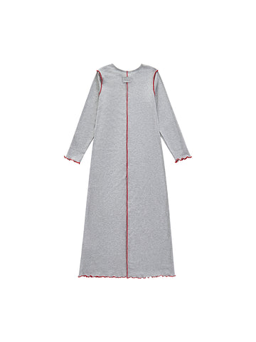 Bottom merrow edge Nightgown - Grey Mix