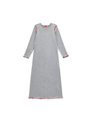 Bottom merrow edge Nightgown - Grey Mix