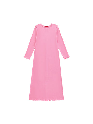 Bottom merrow edge Nightgown - Pink