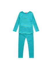 Striped Pajamas - Teal/Green