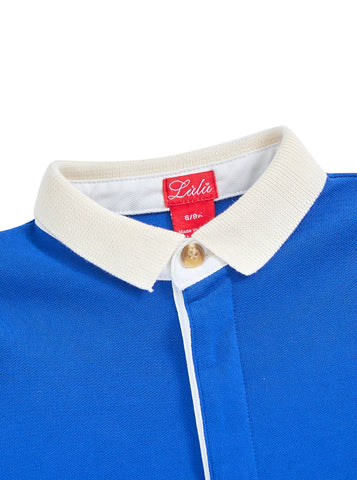 Sleeve Color Block Polo