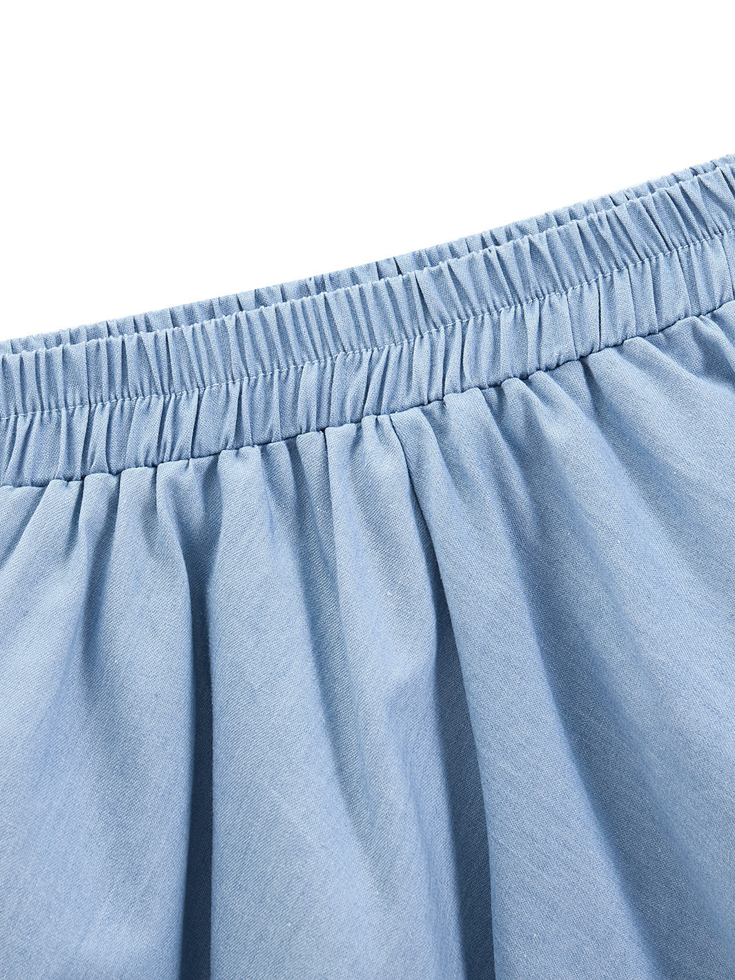 Denim A-line Skirt - Lt. Blue