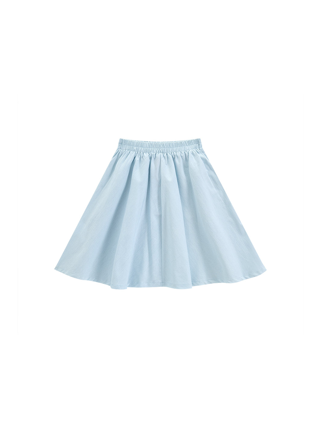 Denim A-line Skirt - Pale Blue