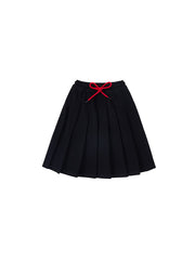 Pleated Waffle Skirt