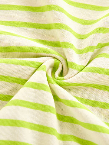 Classic Stripe Top - Lime/White