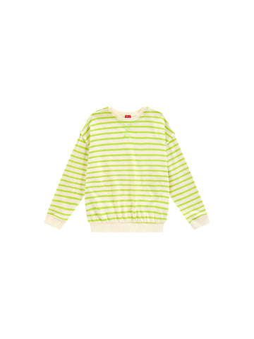 Classic Stripe Top - Lime/White