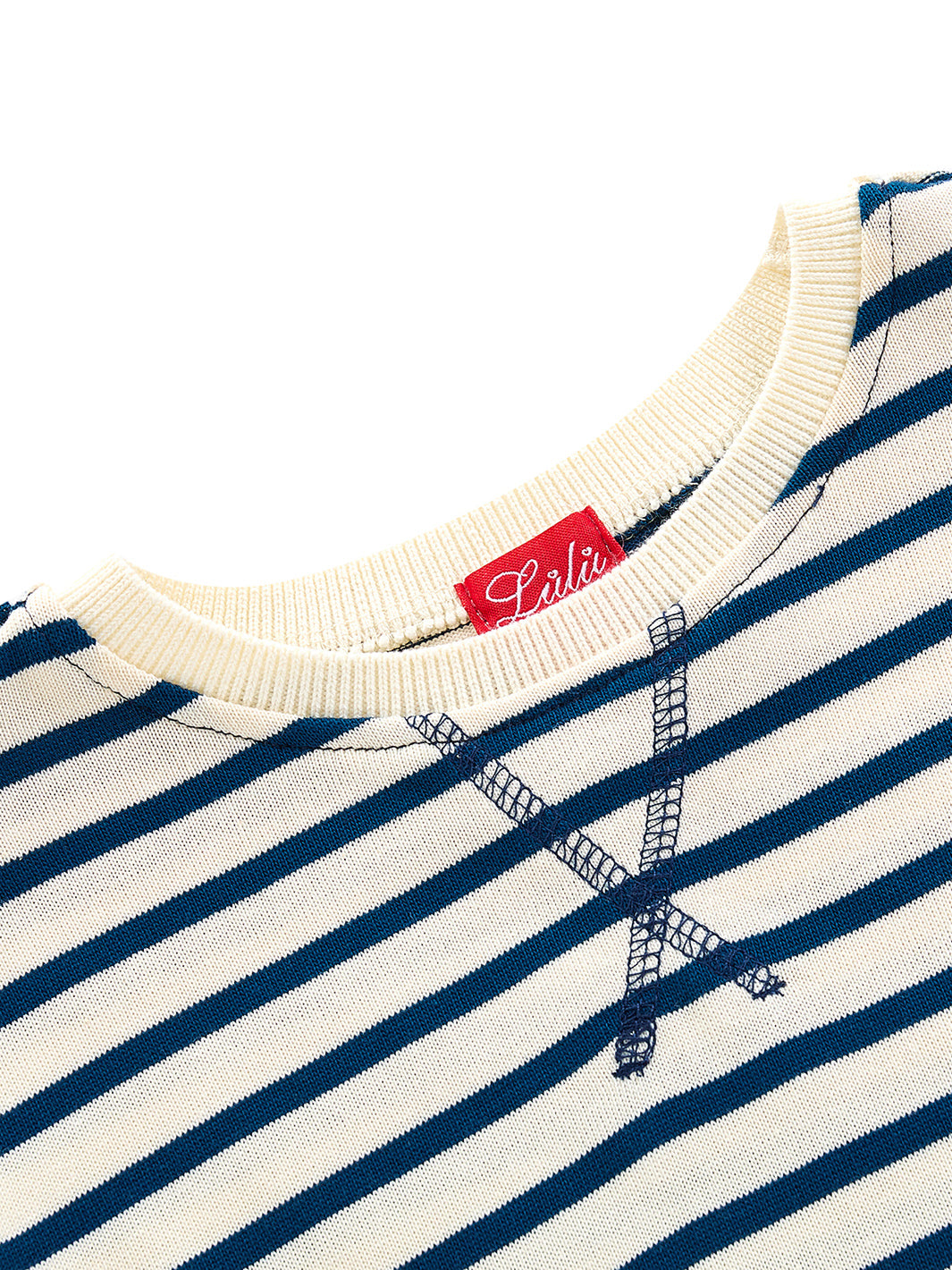 Classic Stripe Top - Steel/White