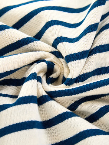 Classic Stripe Top - Steel/White