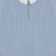 Denim Trim Vest - Pale Blue Denim