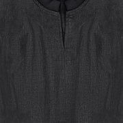 Denim Trim Vest - Black Denim