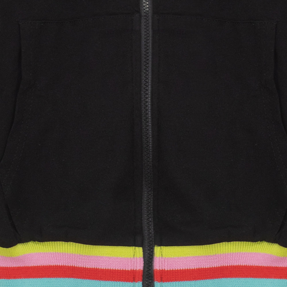Hooded Colored Ribbed Top