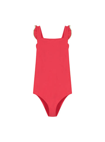 Ruffle Trim Swimsuit