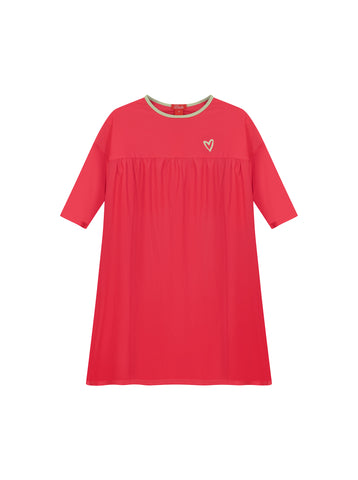 Heart Swim Gathered Dress