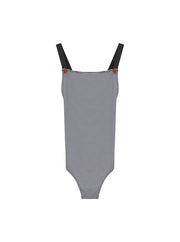 Seersucker Stripe Swimsuit - Black Stripe