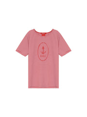 Seersucker Striped T-shirt - Red Stripe