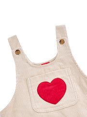 Corduroy Heart Pocket Jumper