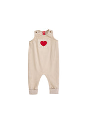 Corduroy Heart Pocket Overall